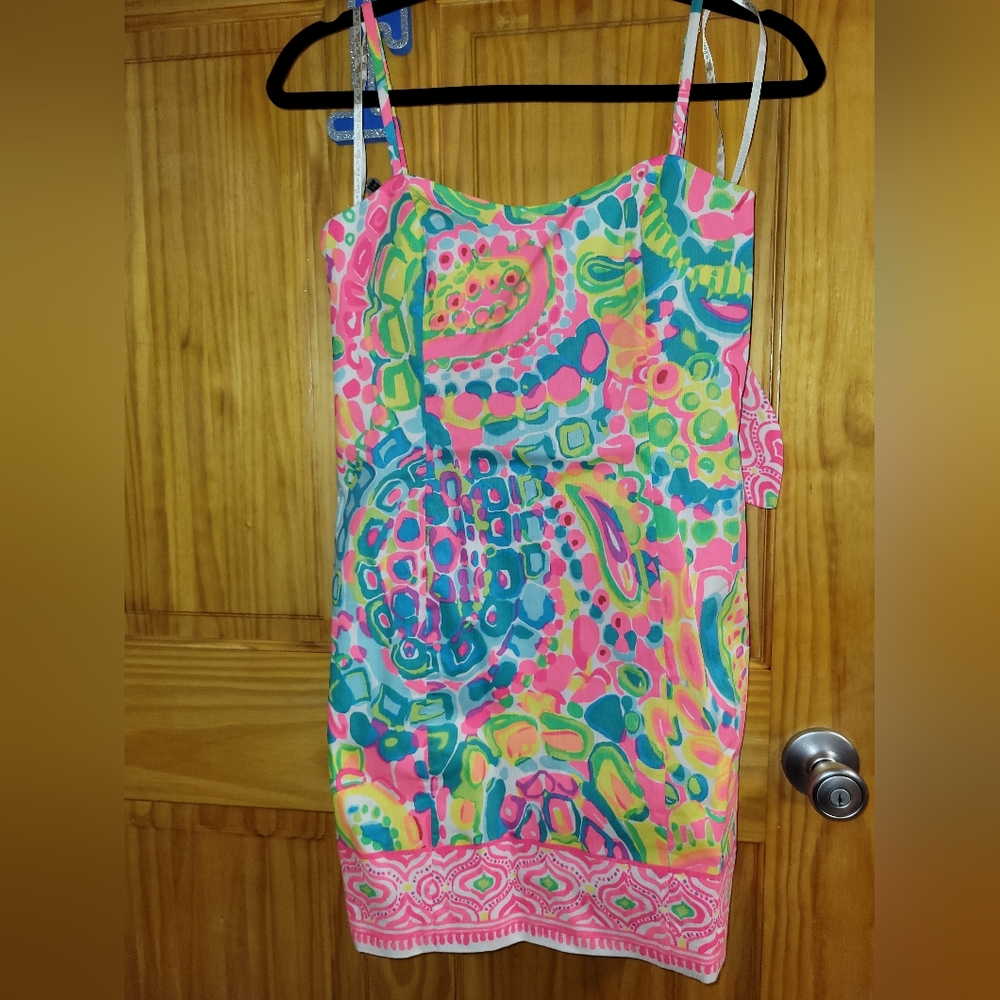 Lilly Pulitzer Shelli Cutout Vacation Summer Tank Sexy Classy Dress Colorful 2